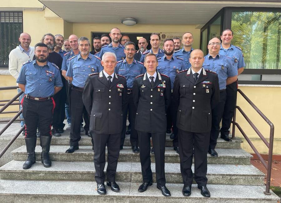Il capitano Iandiorio al comando della compagnia carabinieri di